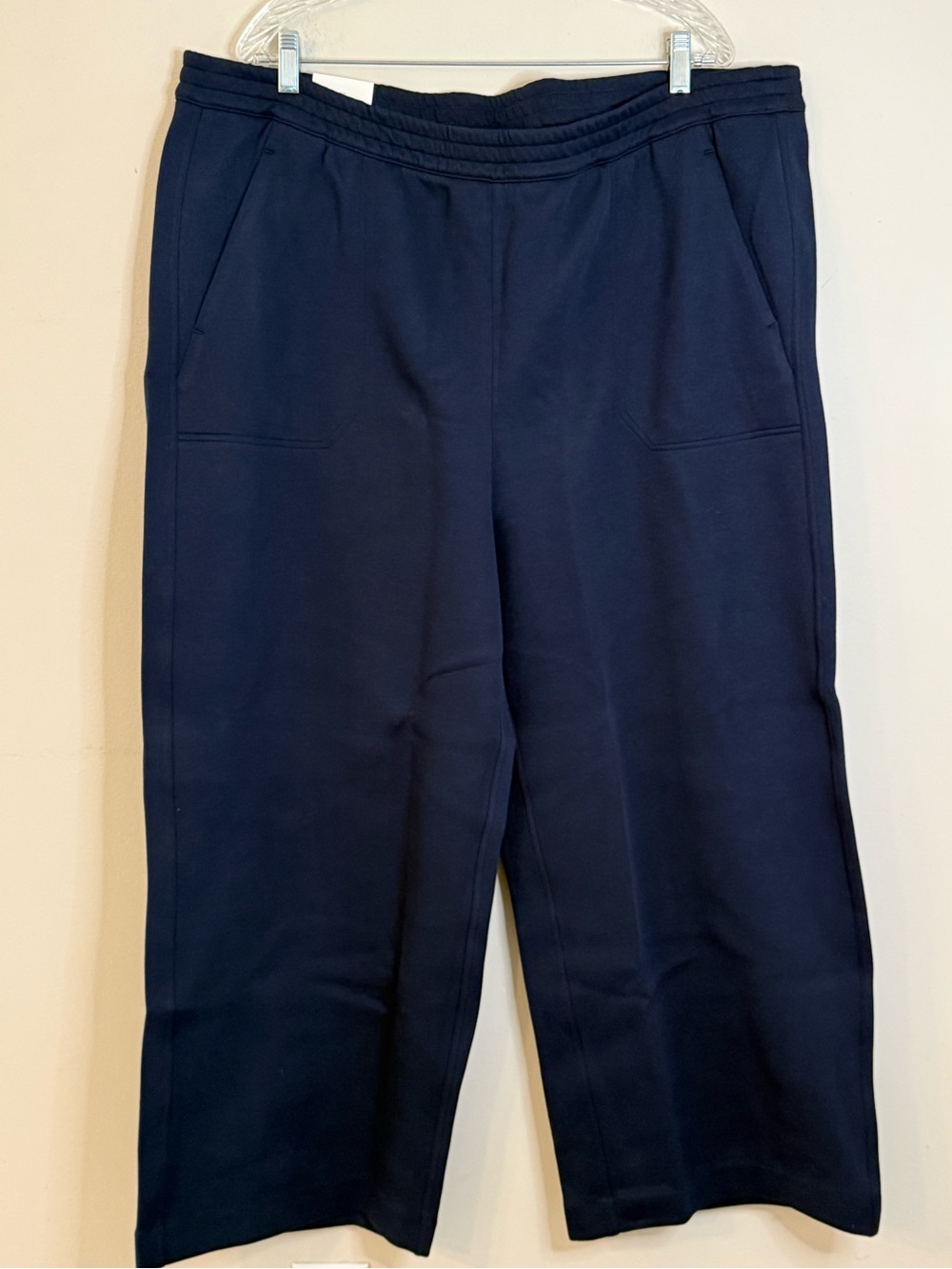 Banana Republic Factory Wide Leg Ankle pant chunky sweatpants pockets XXL.